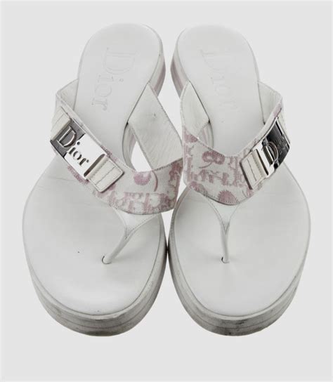 christian dior platform sandals|Christian Dior women's flip flops.